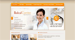Desktop Screenshot of medicalcenterbudapest.hu