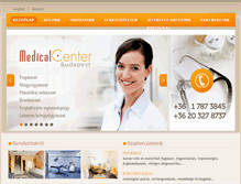 Tablet Screenshot of medicalcenterbudapest.hu